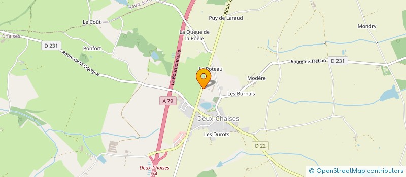 localisation de l'entreprise MONSIEUR NICOLAS DECHAUMES  DEUX-CHAISES