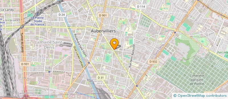 localisation de l'entreprise MONSIEUR NICOLAS DEDIEU  AUBERVILLIERS