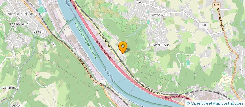 localisation de l'entreprise MONSIEUR NICOLAS DEDINGER  SEYSSUEL