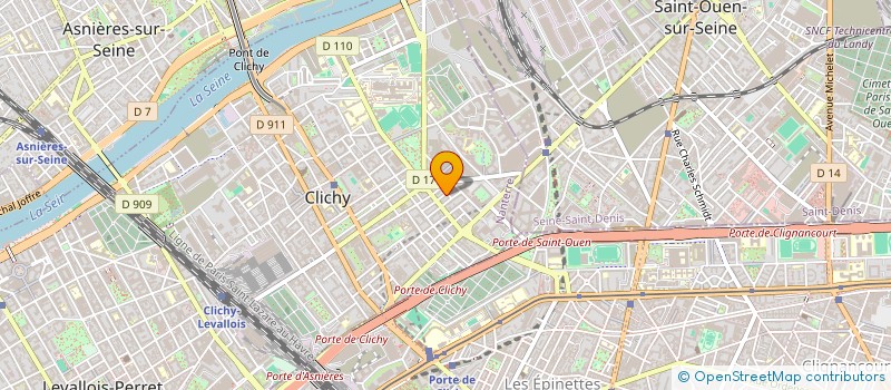 localisation de l'entreprise MONSIEUR NICOLAS DEFARGUES  CLICHY