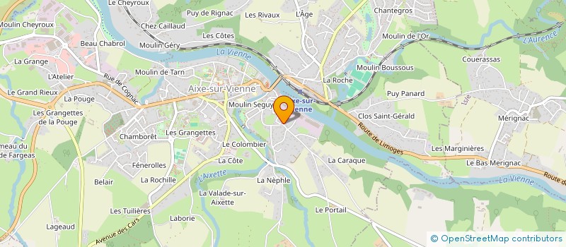 localisation de l'entreprise MONSIEUR NICOLAS DEFAYE  AIXE-SUR-VIENNE