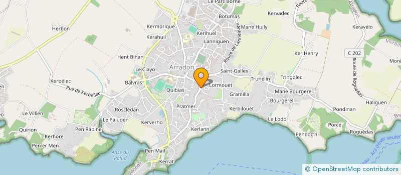 localisation de l'entreprise MONSIEUR NICOLAS DEFORGES  ARRADON