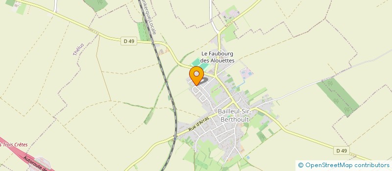 localisation de l'entreprise MONSIEUR NICOLAS DEFOSSEUX  BAILLEUL SIRE BERTHOULT