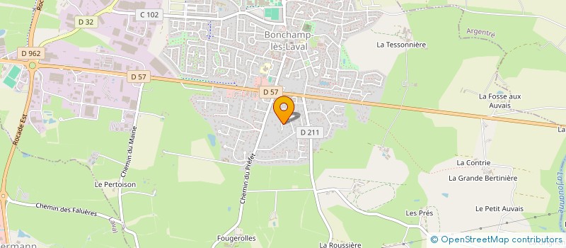 localisation de l'entreprise MONSIEUR NICOLAS DEGABRIEL  BONCHAMP-LES-LAVAL