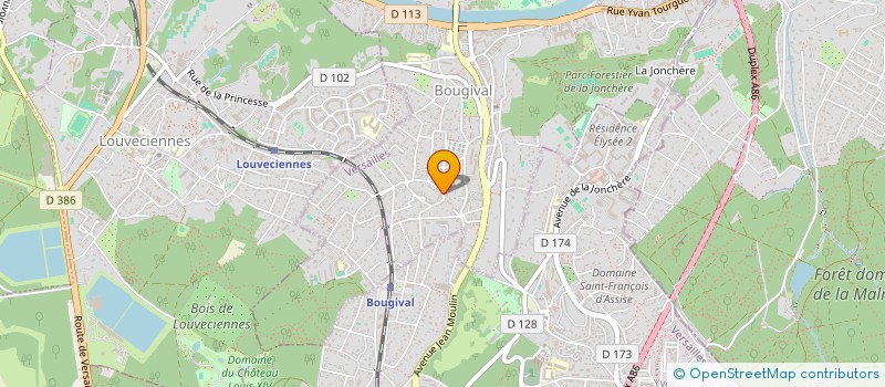 localisation de l'entreprise MONSIEUR NICOLAS DEGRAVE  BOUGIVAL