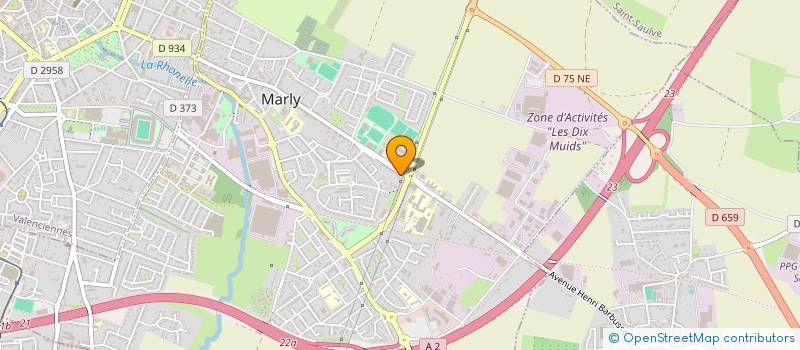 localisation de l'entreprise MONSIEUR NICOLAS DEHEM  MARLY