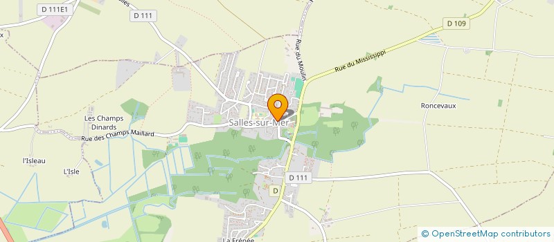 localisation de l'entreprise MONSIEUR NICOLAS DEHON  SALLES-SUR-MER