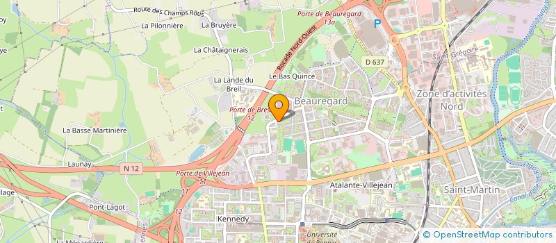 localisation de l'entreprise MONSIEUR NICOLAS DELABBAYE  RENNES