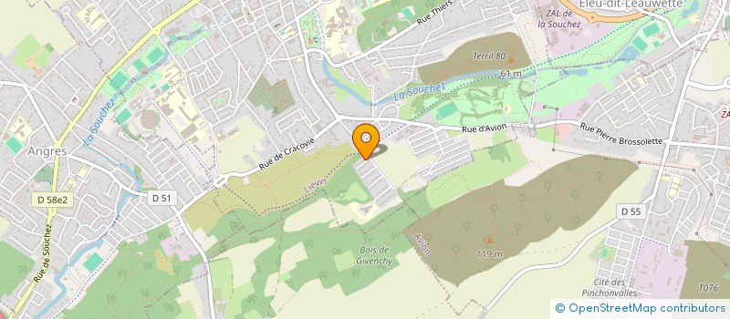 localisation de l'entreprise MONSIEUR NICOLAS DELABY  LIEVIN