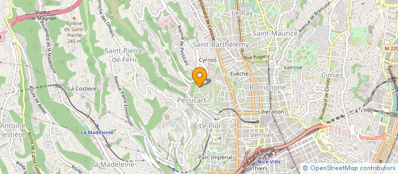 localisation de l'entreprise MONSIEUR NICOLAS DELACOUR  NICE