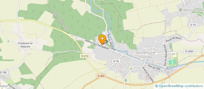 localisation de l'entreprise MONSIEUR NICOLAS DELAFOSSE  CHAMPIGNY