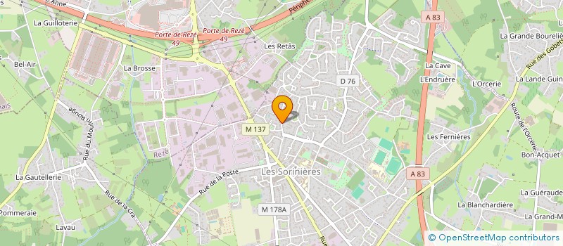 localisation de l'entreprise MONSIEUR NICOLAS DELAGE  LES SORINIERES