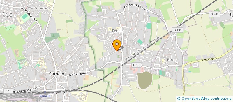 localisation de l'entreprise MONSIEUR NICOLAS DELANGHE  FENAIN