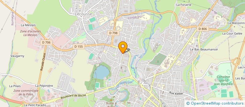 localisation de l'entreprise MONSIEUR NICOLAS DELAUNAY  FOUGERES