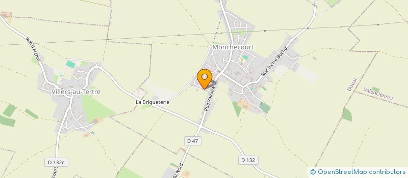 localisation de l'entreprise MONSIEUR NICOLAS DELBOUILLE à MONCHECOURT