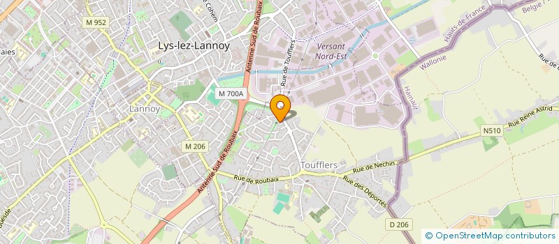 localisation de l'entreprise MONSIEUR NICOLAS DELECLUSE  TOUFFLERS