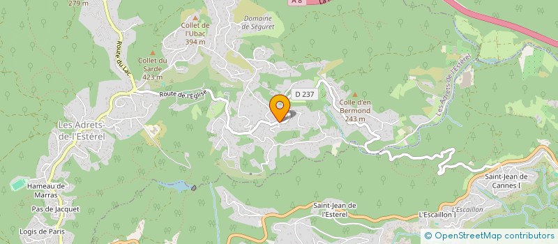 localisation de l'entreprise MONSIEUR NICOLAS DELEUSE  LES ADRETS-DE-L'ESTEREL