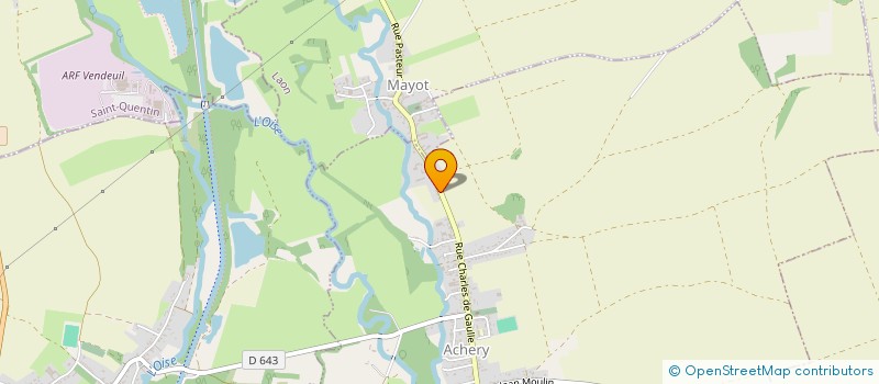 localisation de l'entreprise MONSIEUR NICOLAS DELFLY  ACHERY