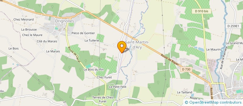 localisation de l'entreprise MONSIEUR NICOLAS DELMAS  ORIGNOLLES