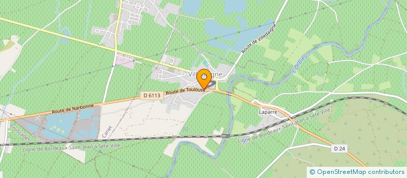 localisation de l'entreprise MONSIEUR NICOLAS DELMAS  VILLEDAIGNE