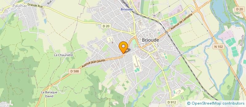 localisation de l'entreprise MONSIEUR NICOLAS DELONGHE  BRIOUDE