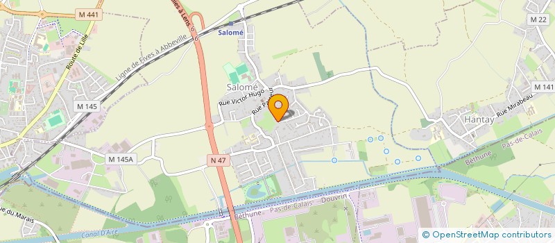 localisation de l'entreprise MONSIEUR NICOLAS DELPIERRE  SALOME