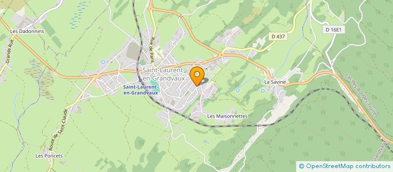 localisation de l'entreprise MONSIEUR NICOLAS DELPORTE  SAINT-LAURENT-EN-GRANDVAUX