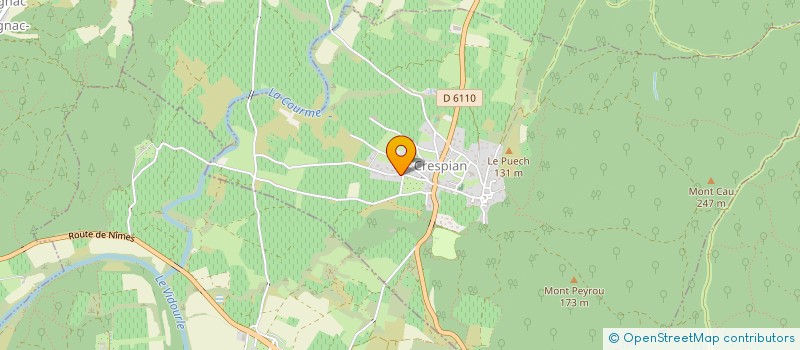 localisation de l'entreprise MONSIEUR NICOLAS DELPUECH  CRESPIAN