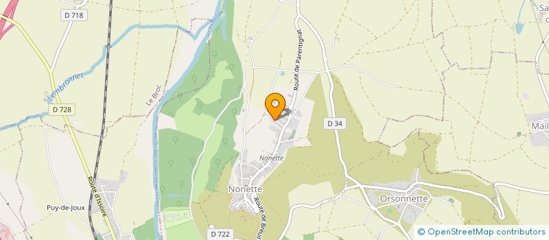 localisation de l'entreprise MONSIEUR NICOLAS DELSUC  NONETTE-ORSONNETTE