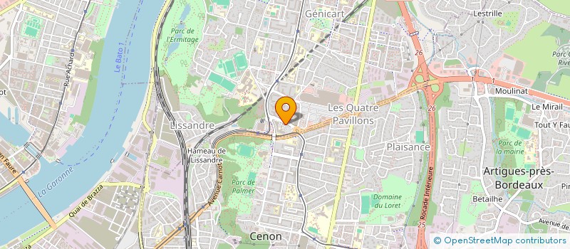 localisation de l'entreprise MONSIEUR NICOLAS DELVAU  BORDEAUX