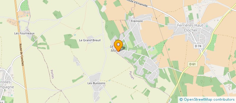 localisation de l'entreprise MONSIEUR NICOLAS DEMATHIEU  FERRIERES-HAUT-CLOCHER