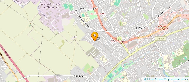 localisation de l'entreprise MONSIEUR NICOLAS DEMOLIN  LIEVIN