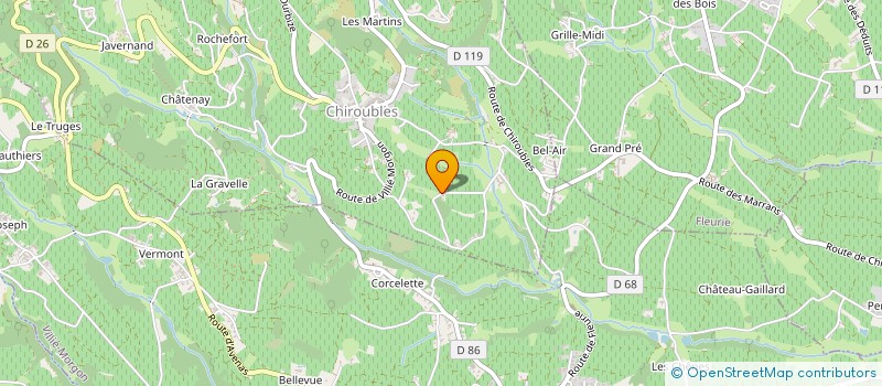 localisation de l'entreprise MONSIEUR NICOLAS DEMONT  CHIROUBLES