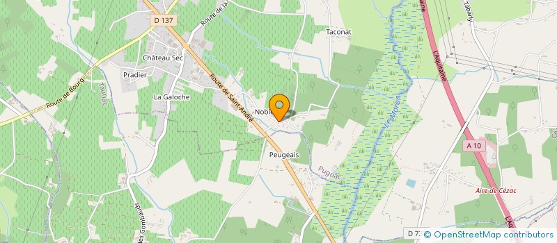 localisation de l'entreprise MONSIEUR NICOLAS DENIAUD à PUGNAC