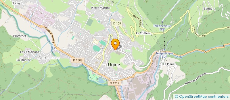 localisation de l'entreprise MONSIEUR NICOLAS DENIS  UGINE