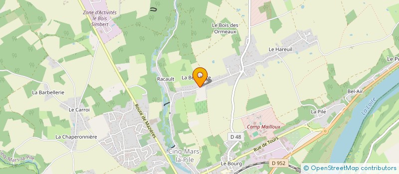 localisation de l'entreprise MONSIEUR NICOLAS DENIS  CINQ-MARS-LA-PILE