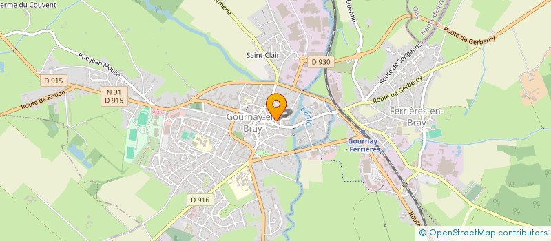 localisation de l'entreprise MONSIEUR NICOLAS DERKX  GOURNAY-EN-BRAY