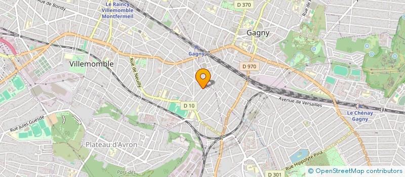 localisation de l'entreprise MONSIEUR NICOLAS DEROIN  VILLEMOMBLE