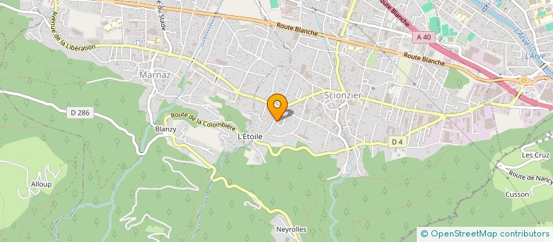 localisation de l'entreprise MONSIEUR NICOLAS DERONZIER  SCIONZIER