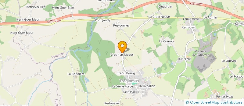localisation de l'entreprise MONSIEUR NICOLAS DERRIENNIC  TREGLAMUS