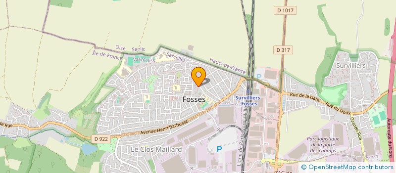 localisation de l'entreprise MONSIEUR NICOLAS DERSION  FOSSES