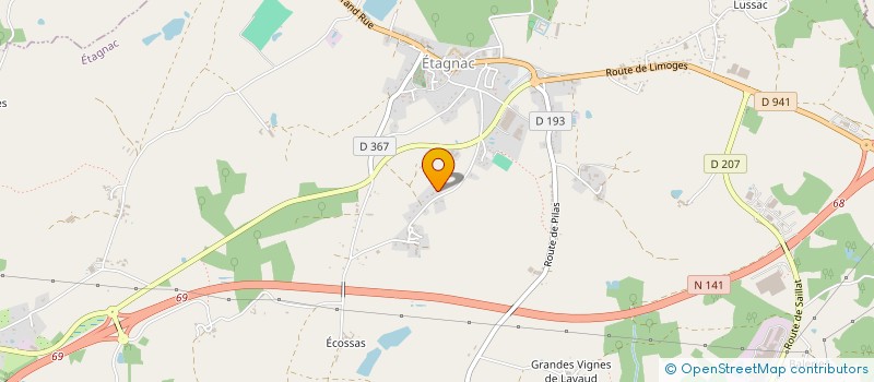 localisation de l'entreprise MONSIEUR NICOLAS DESAPHY à ETAGNAC