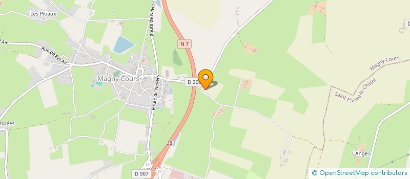 localisation de l'entreprise MONSIEUR NICOLAS DESCHAMPS  MAGNY-COURS