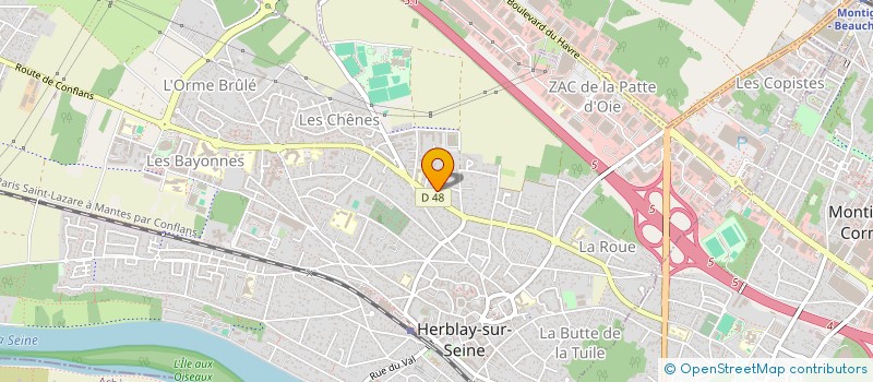 localisation de l'entreprise MONSIEUR NICOLAS DESCHAMPS  HERBLAY-SUR-SEINE