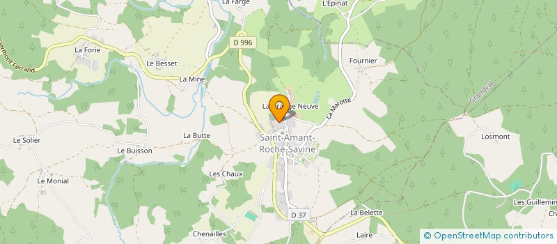 localisation de l'entreprise MONSIEUR NICOLAS DESCOTE  SAINT-AMANT-ROCHE-SAVINE