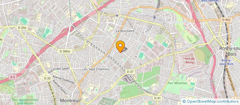 localisation de l'entreprise MONSIEUR NICOLAS DESGROUX à MONTREUIL