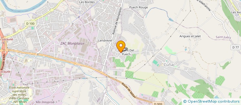 localisation de l'entreprise MONSIEUR NICOLAS DESHAIES  CUNAC