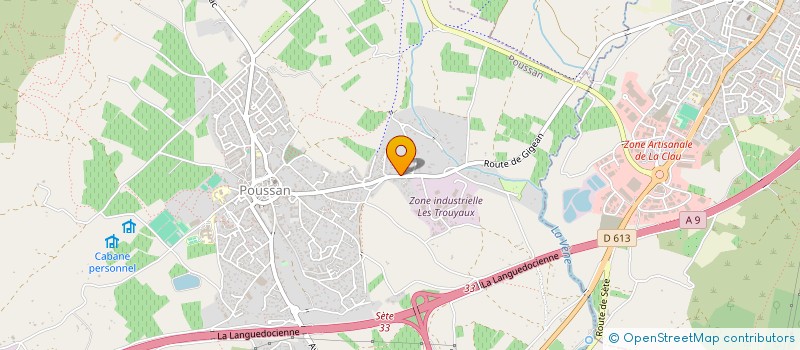 localisation de l'entreprise MONSIEUR NICOLAS DESHONS  POUSSAN