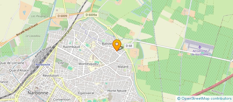 localisation de l'entreprise MONSIEUR NICOLAS DESJARDINS  NARBONNE