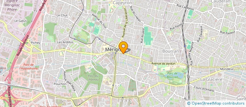 localisation de l'entreprise MONSIEUR NICOLAS DESMOND  MERIGNAC